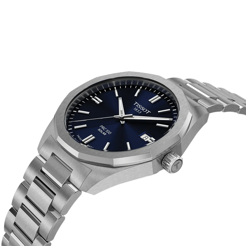 PRC 100 Solar Quartz 39mm - Blue on Bracelet - Image 3