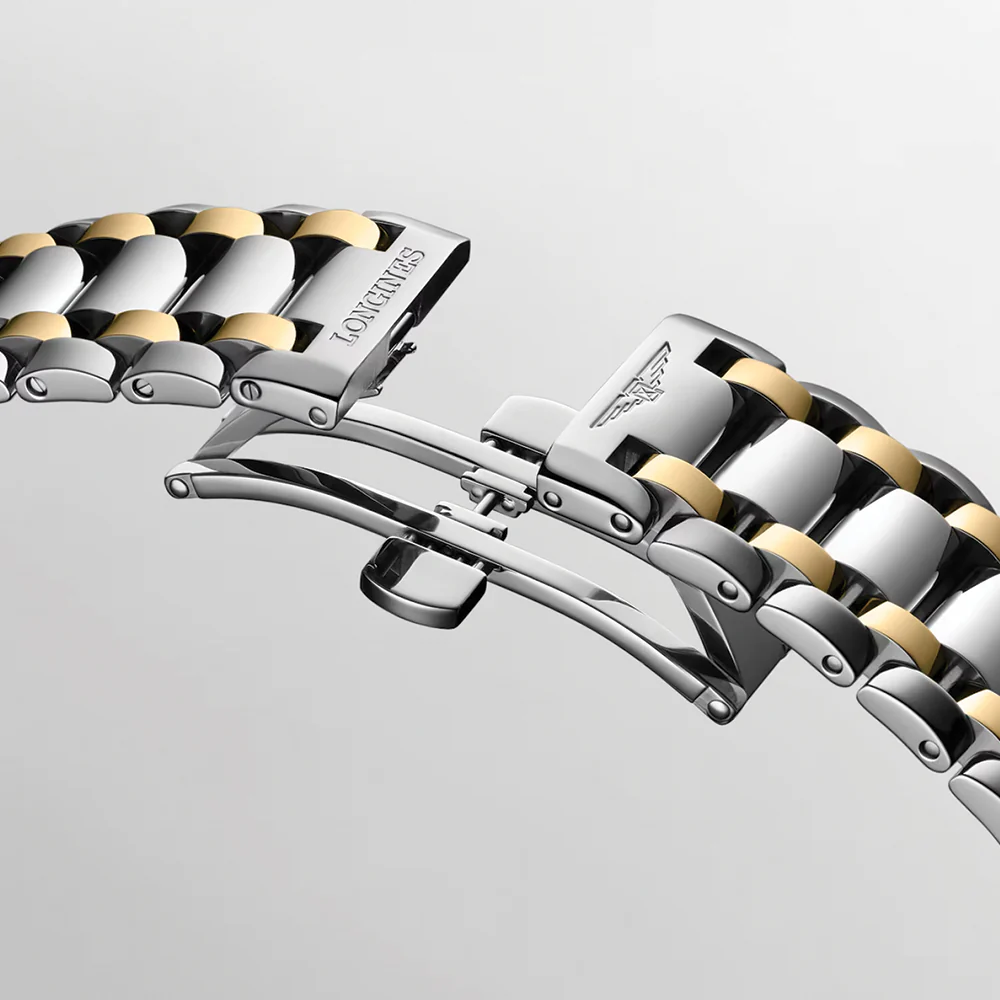 Primaluna Moonphase Two-Tone 34mm - Silver on Bracelet - Image 7