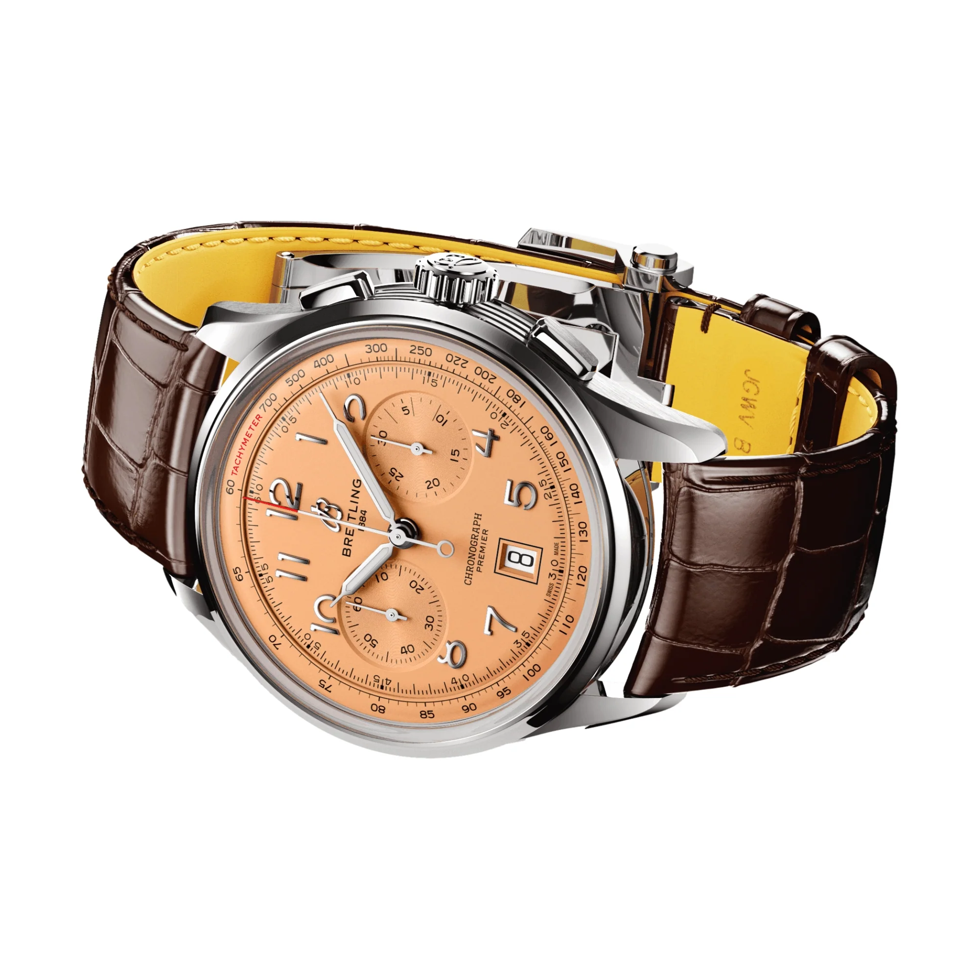 Premier B01 Chronograph 42mm - Copper on Leather Strap - Image 3