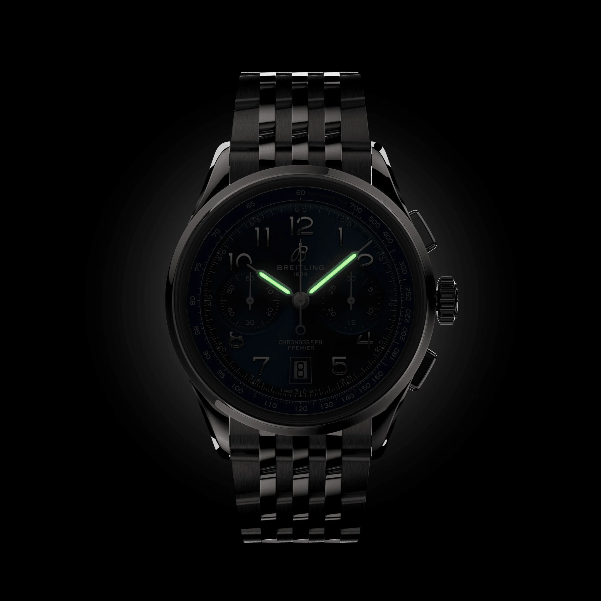 Premier B01 Chronograph 42mm - Blue on Bracelet - Image 7