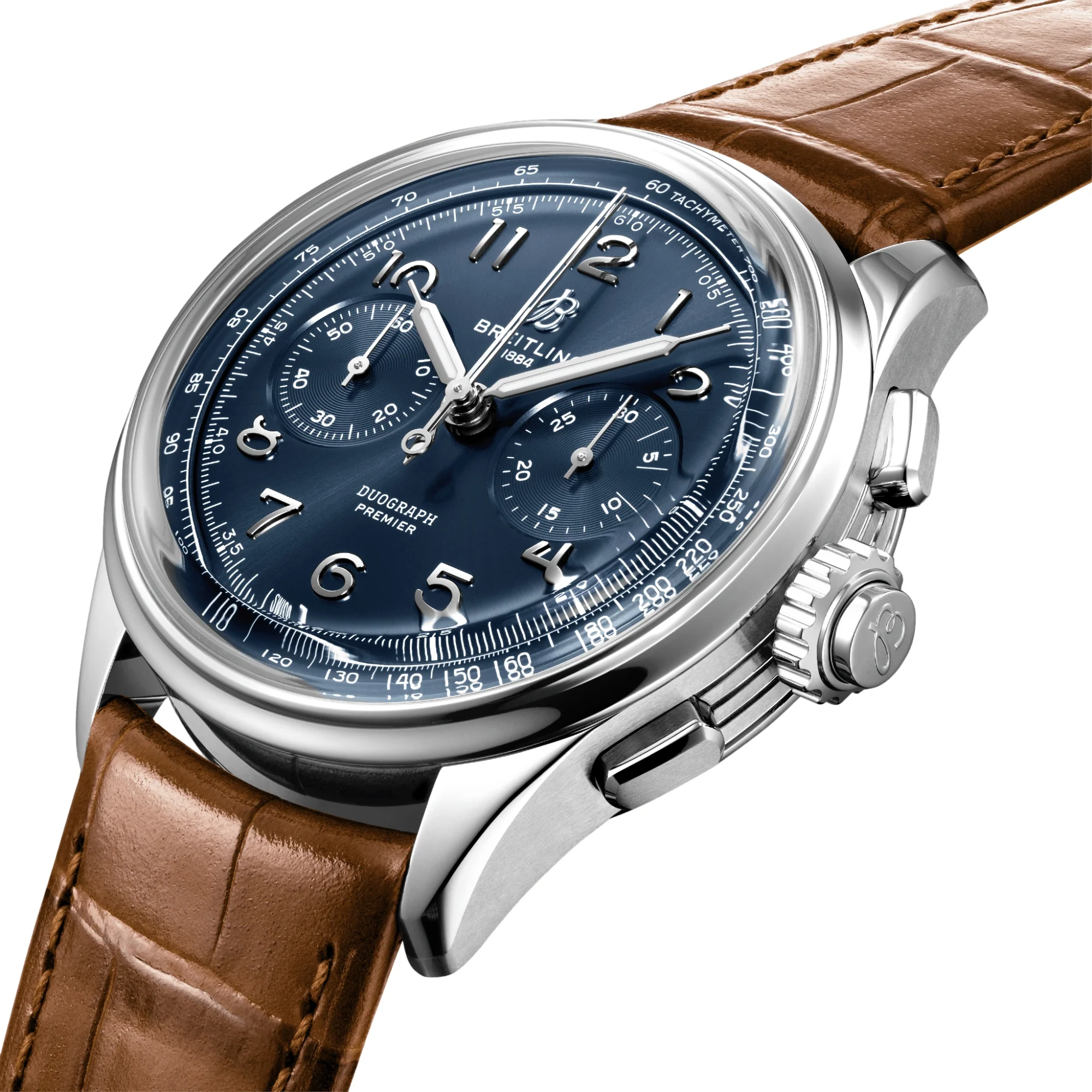 Premier B15 Duograph 42mm - Blue on Leather Strap - Image 2