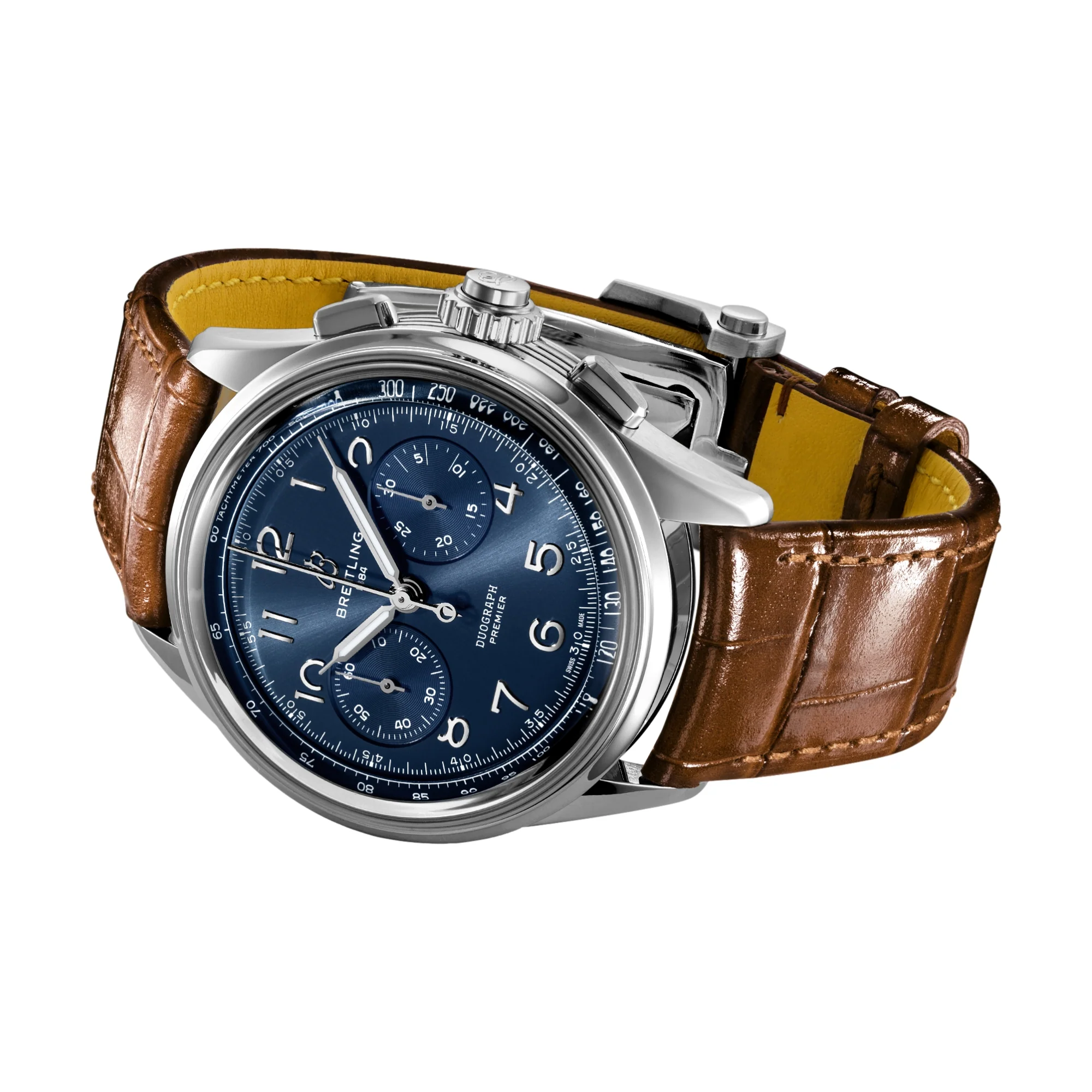 Premier B15 Duograph 42mm - Blue on Leather Strap - Image 5