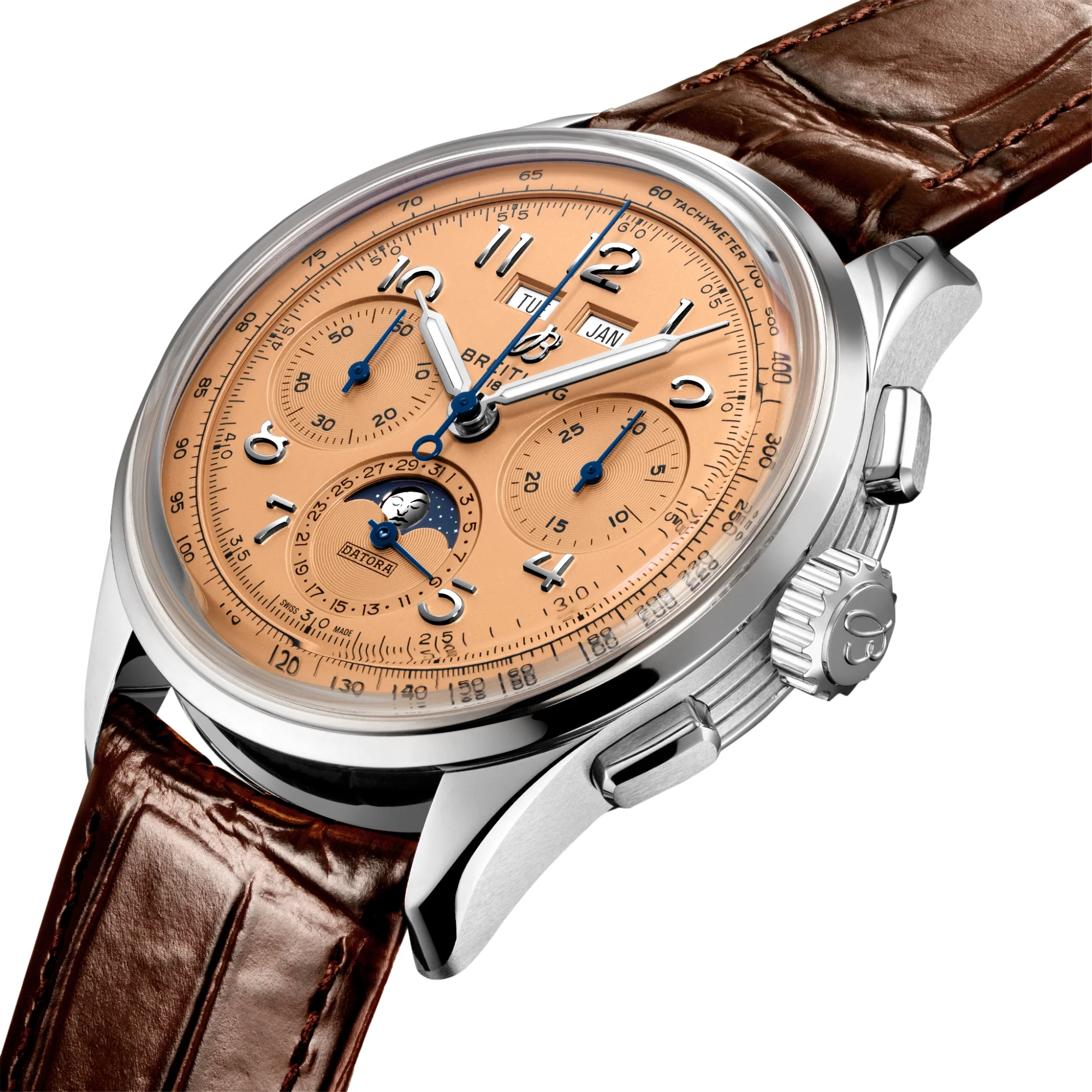 Premier B25 Datora 42mm - Copper on Leather Strap - Image 2