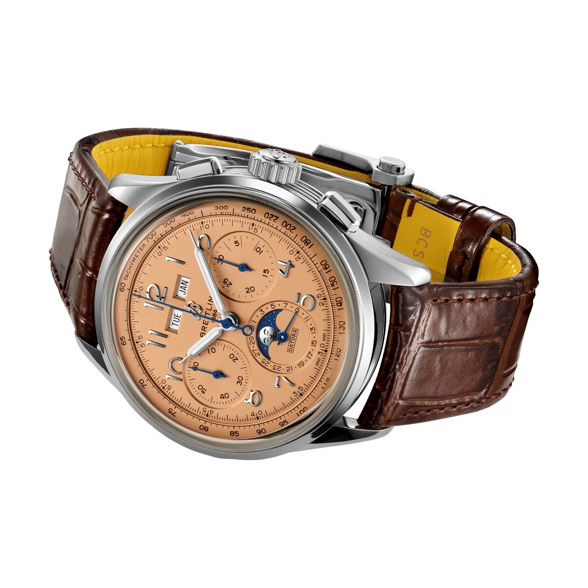Premier B25 Datora 42mm - Copper on Leather Strap - Image 3