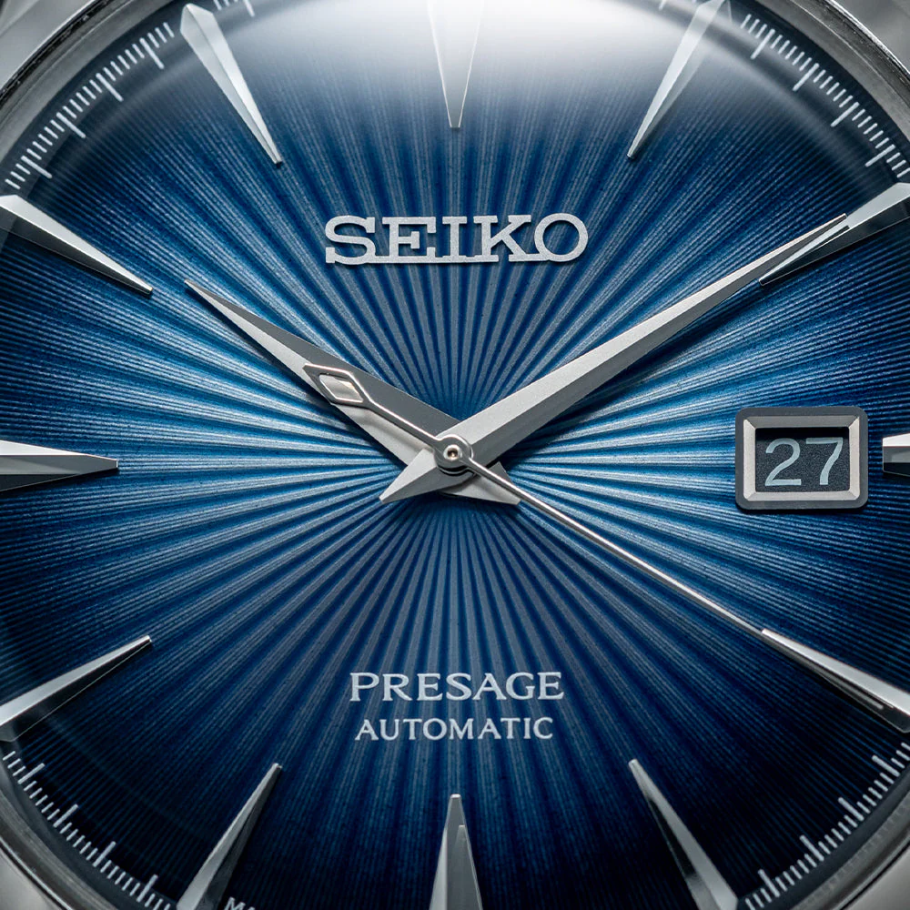 SRPB41 Presage Cocktail Time 40.5mm - Blue on Bracelet - Image 4