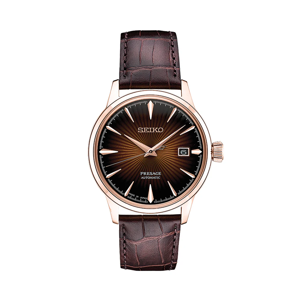SRPB46 Presage Cocktail Time 40.5mm - Burgundy on Leather Strap