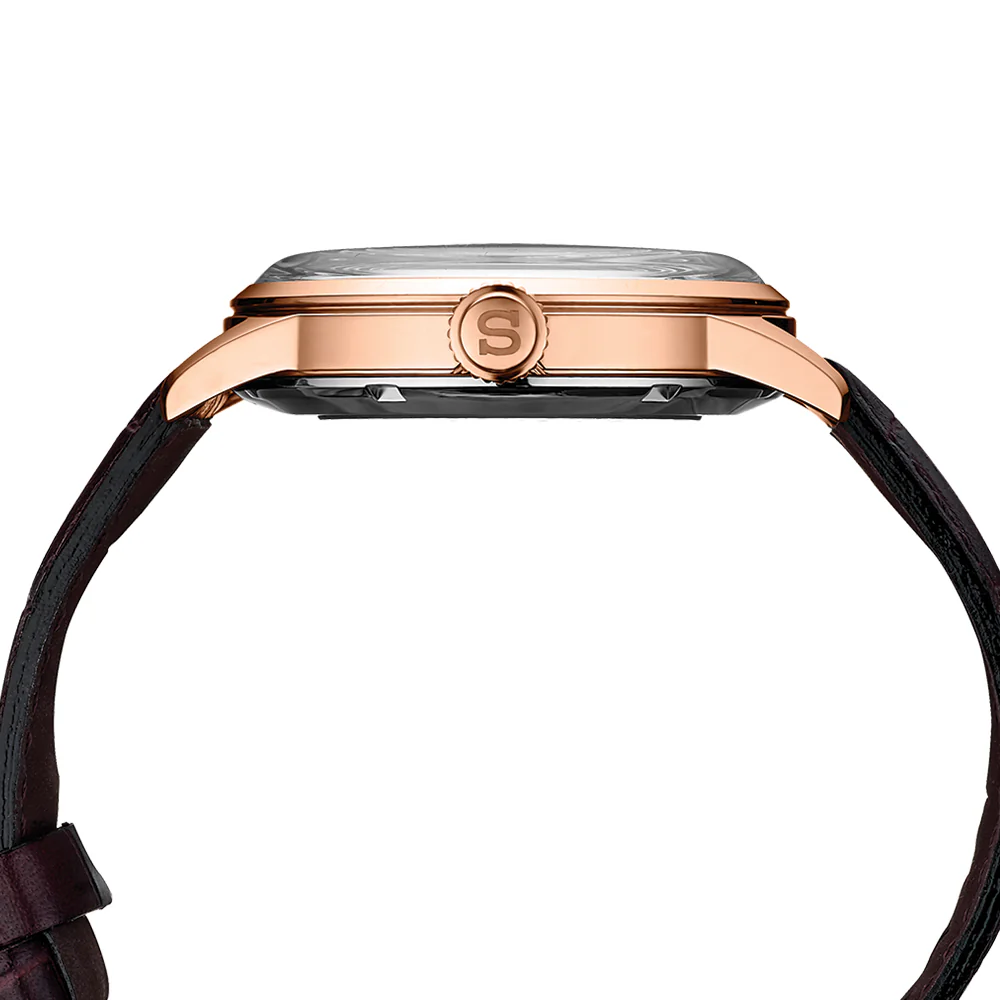 SRPB46 Presage Cocktail Time 40.5mm - Burgundy on Leather Strap - Image 3
