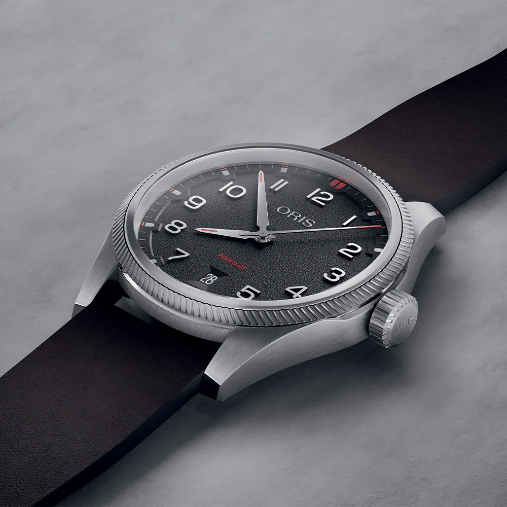 ProPilot Date 41mm - Black on Leather Strap - Image 2