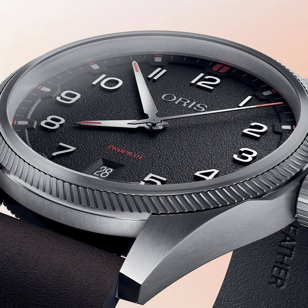 ProPilot Date 41mm - Black on Leather Strap - Image 3