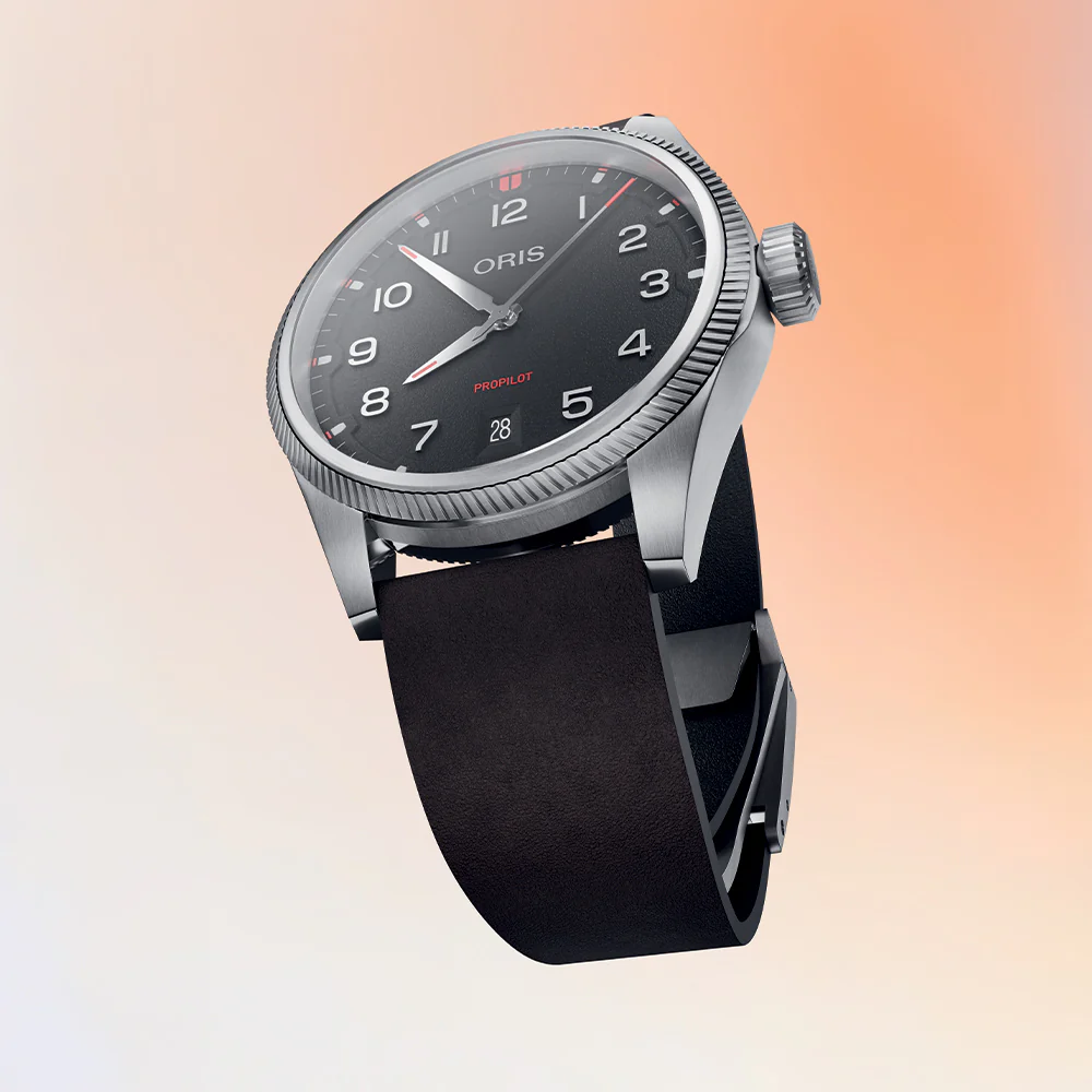 ProPilot Date 41mm - Black on Leather Strap - Image 7