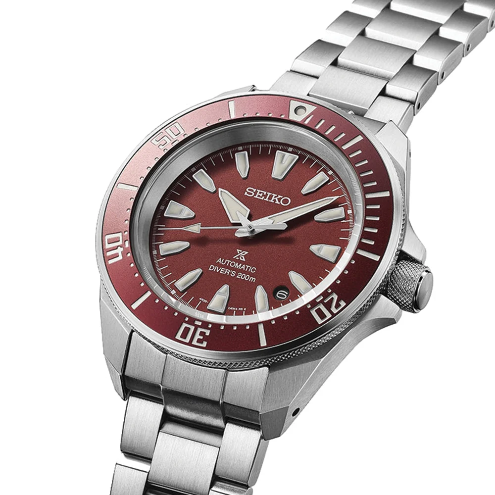 SRPL11 Prospex Samurai Diver 41.7mm - Red on Bracelet - Image 3