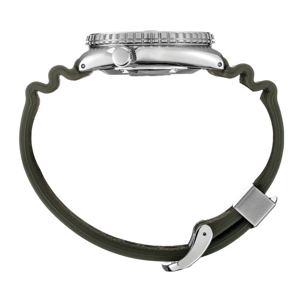 SRPE05 Prospex Automatic Diver 45mm - Green on Rubber Strap - Image 9