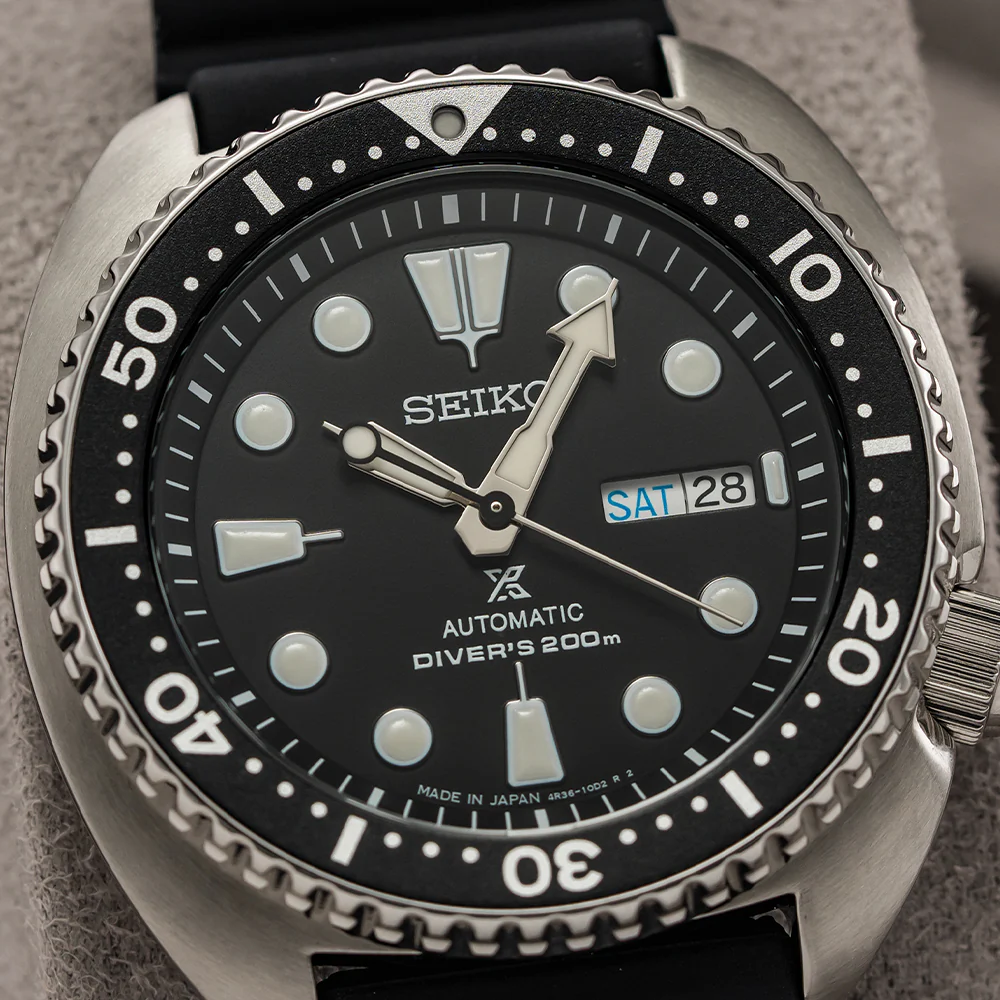 SRPE93 Prospex Automatic Diver 45mm - Black on Rubber Strap - Image 4