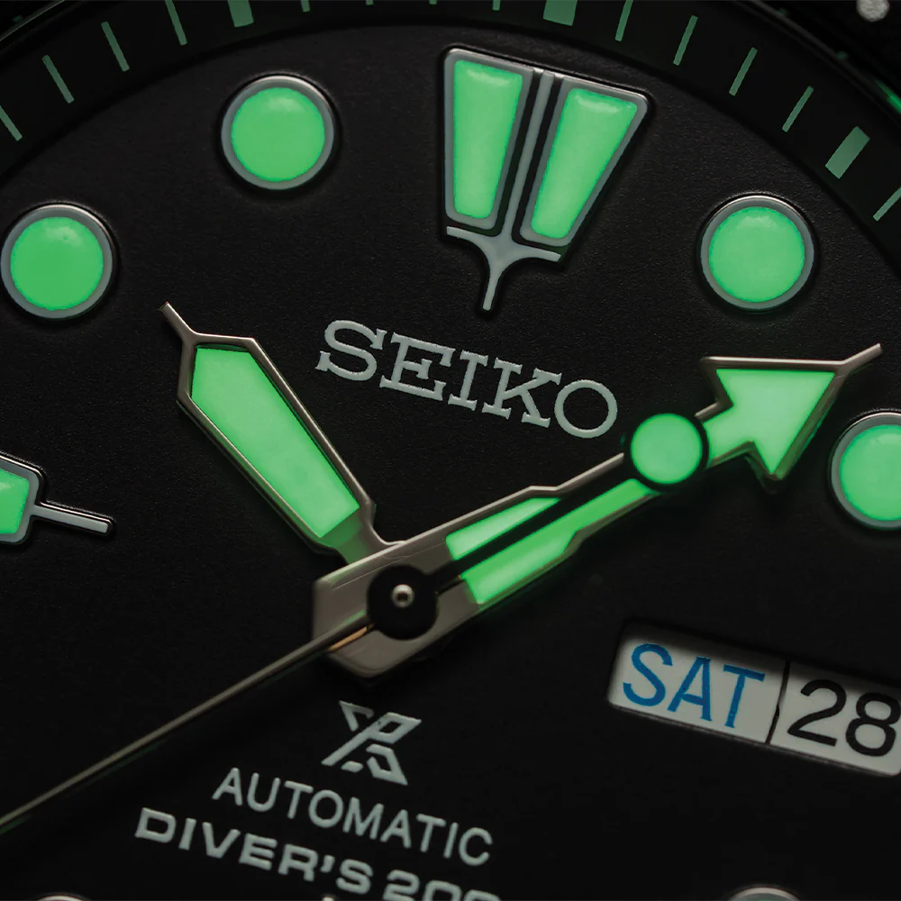 SRPE93 Prospex Automatic Diver 45mm - Black on Rubber Strap - Image 6