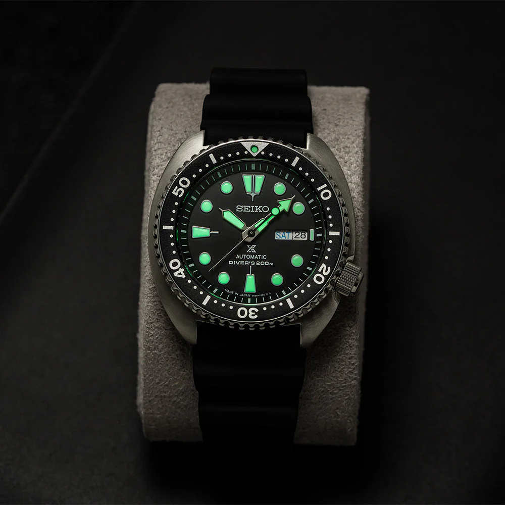 SRPE93 Prospex Automatic Diver 45mm - Black on Rubber Strap - Image 7