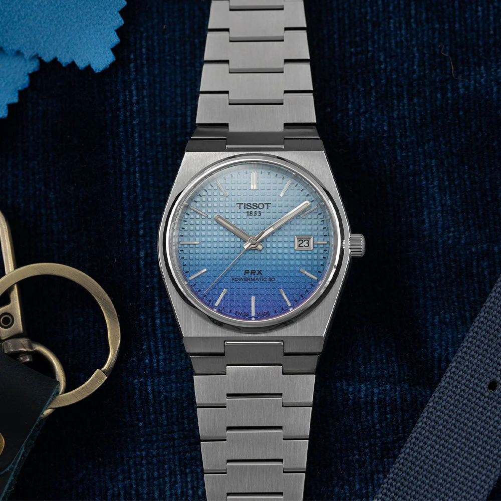 PRX Automatic Powermatic 80 40mm - Blue Gradient on Bracelet - Image 2