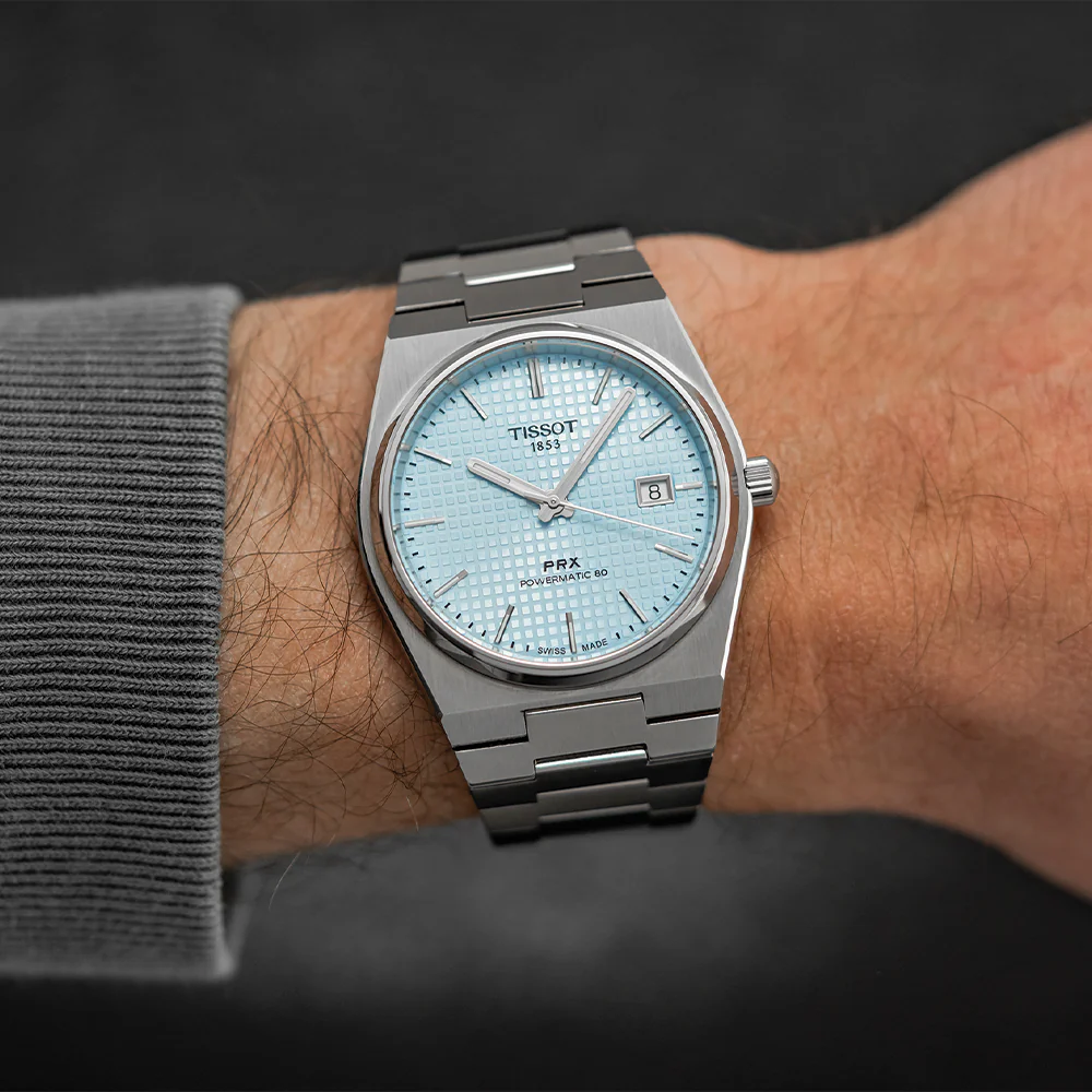 PRX "Glacier" Automatic Powermatic 80 40mm - Ice Blue on Bracelet - Image 3