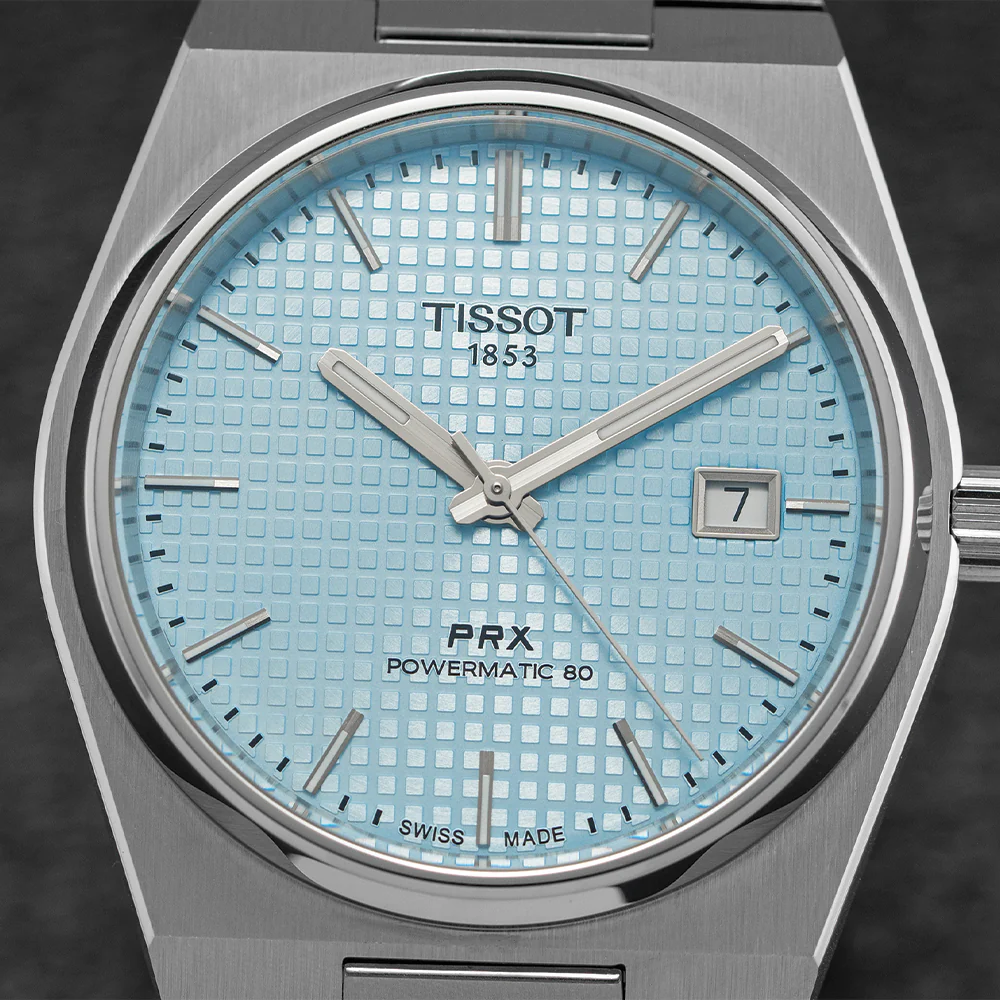PRX "Glacier" Automatic Powermatic 80 40mm - Ice Blue on Bracelet - Image 4