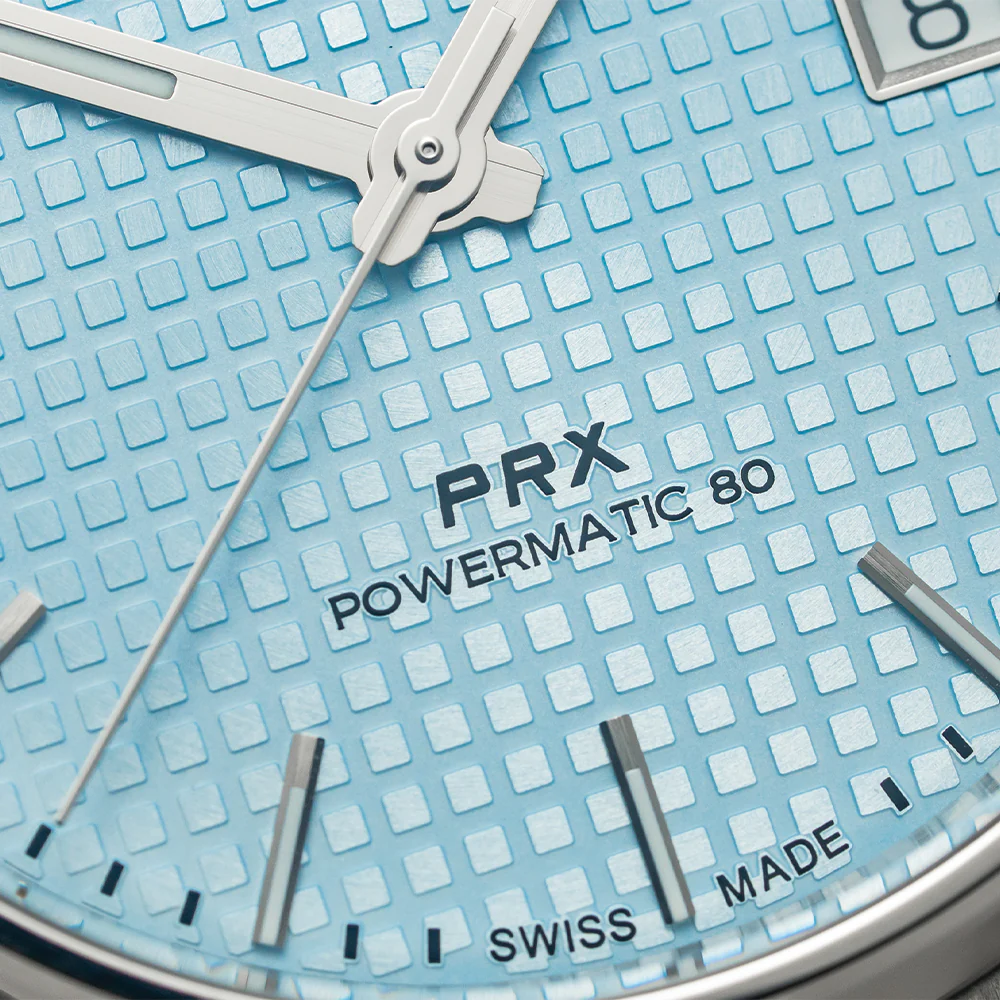 PRX "Glacier" Automatic Powermatic 80 40mm - Ice Blue on Bracelet - Image 6