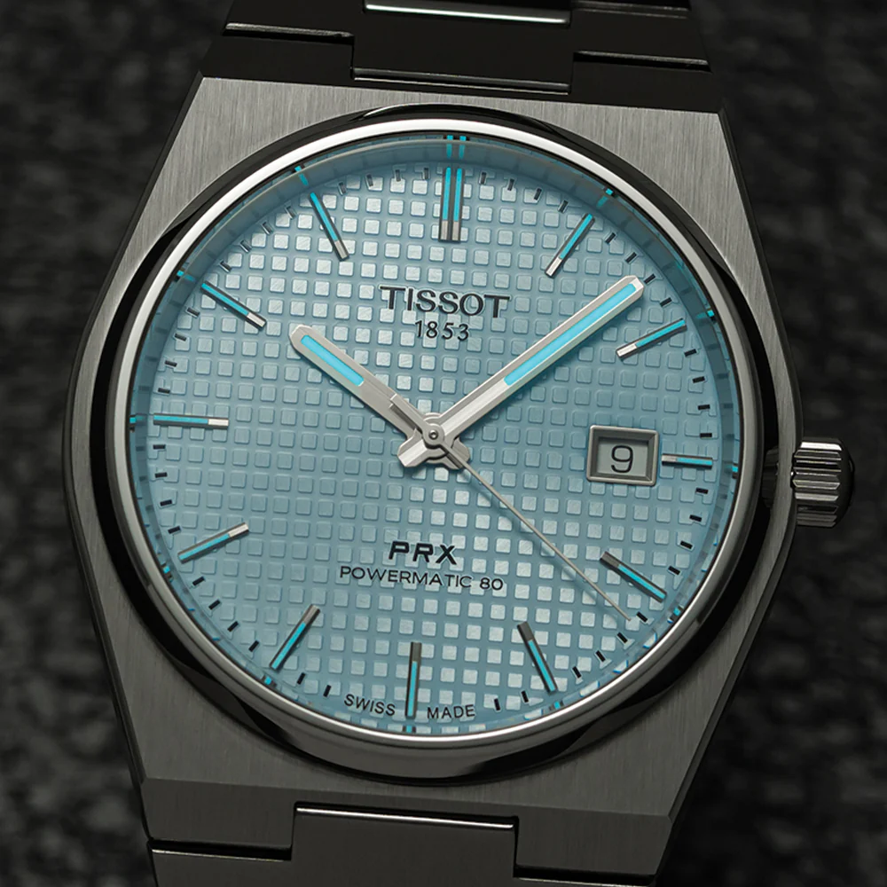 PRX "Glacier" Automatic Powermatic 80 40mm - Ice Blue on Bracelet - Image 8