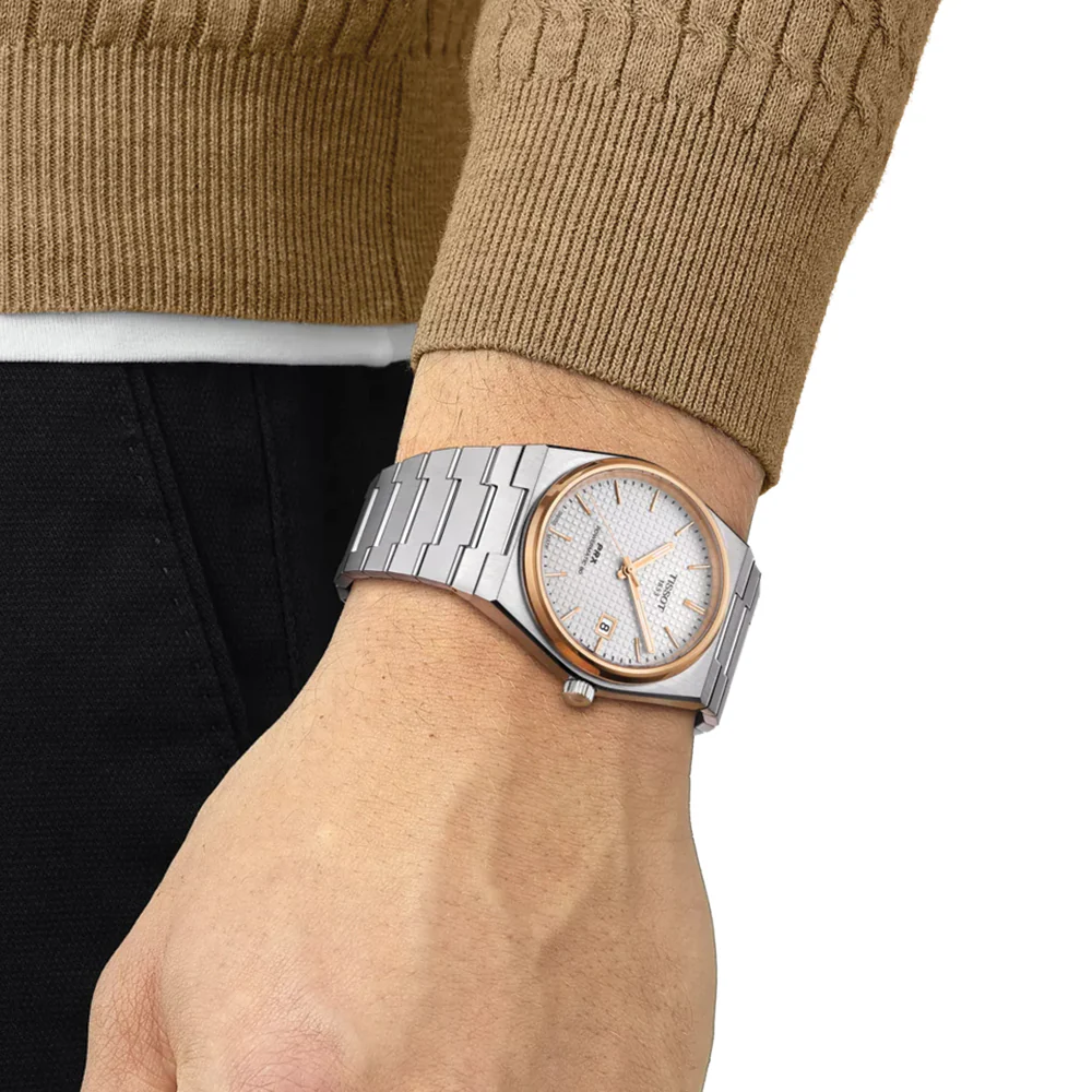 PRX Automatic Powermatic 80 Rose Gold 40mm - Silver on Bracelet - Image 3