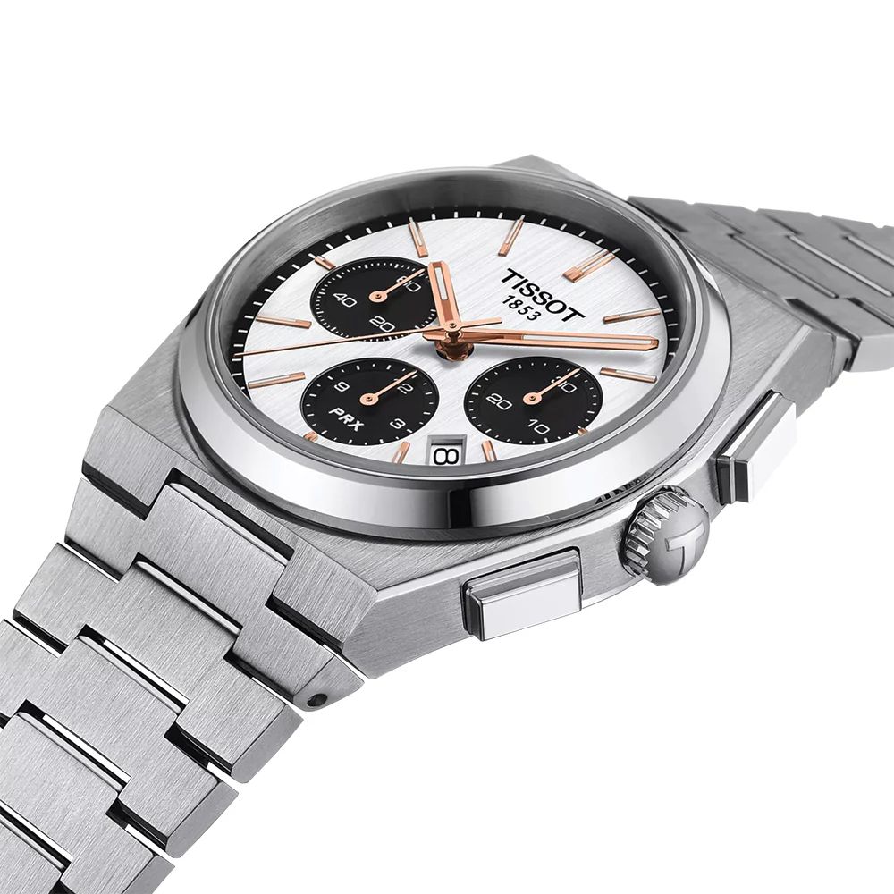 PRX Chronograph 42mm - White on Bracelet - Image 4