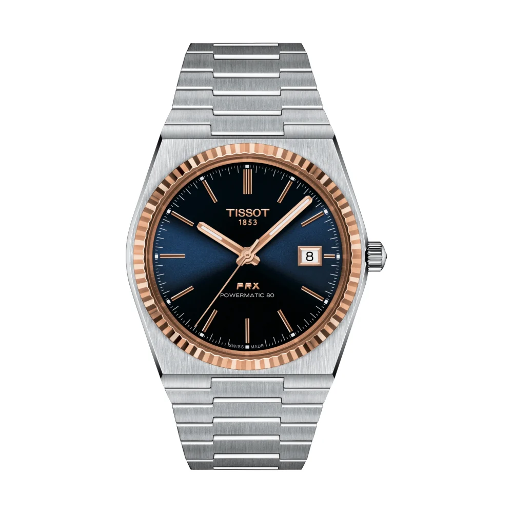 PRX Powermatic 80 Steel & 18K Gold 40mm - Blue on Bracelet