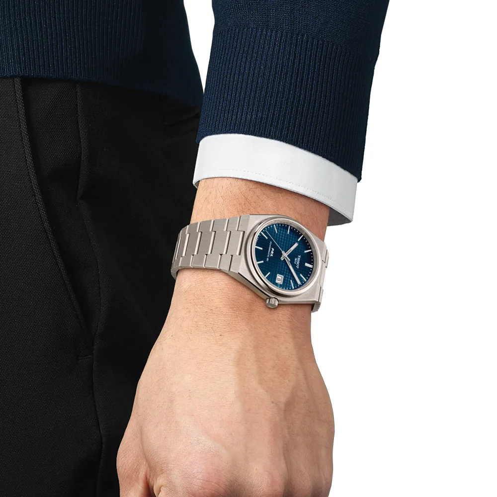 PRX Powermatic 80 Titanium 38mm - Blue on Bracelet - Image 2