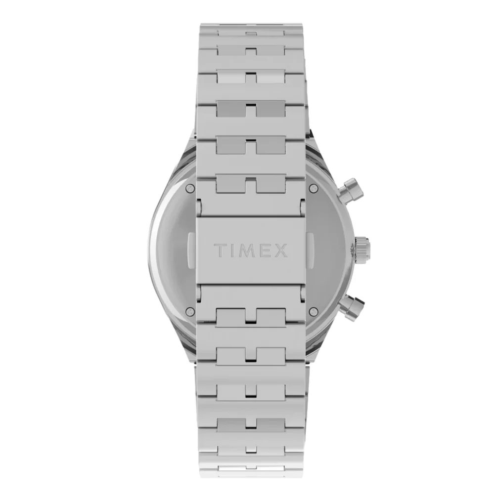 Q Timex Chronograph 40mm - Black on Bracelet - Image 3