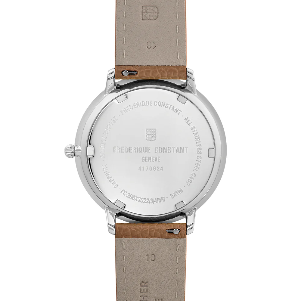 Classic Quartz Moonphase Steel 39mm - Blue on Leather Strap - Image 3