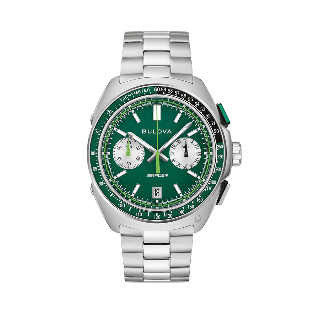 Racer Chronograph Quartz 42mm - Green on Bracelet