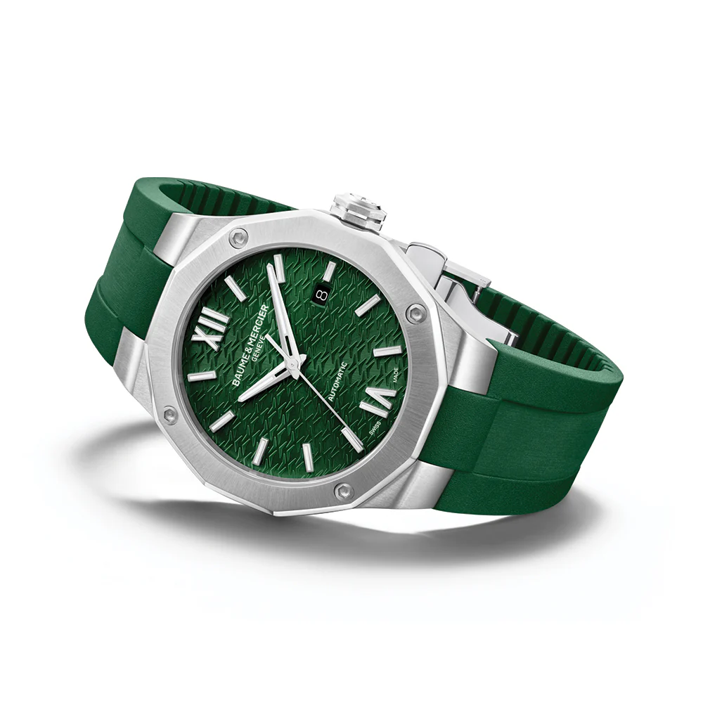 Riviera 10618 Automatic Date 42mm - Green on Rubber Strap - Image 2