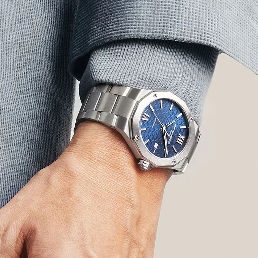 Riviera 10620 Automatic Date 42mm - Blue on Bracelet - Image 3