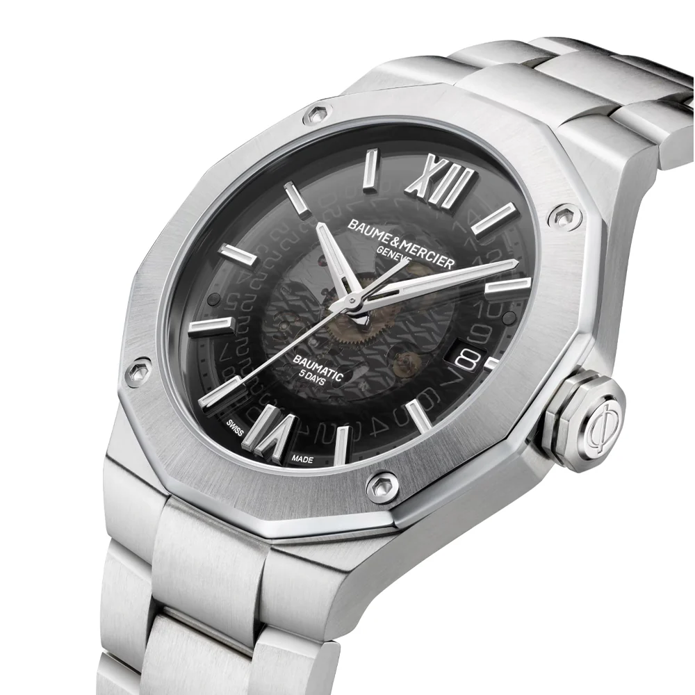 Riviera 10702 Baumatic COSC Certified 42mm - Black on Bracelet - Image 2