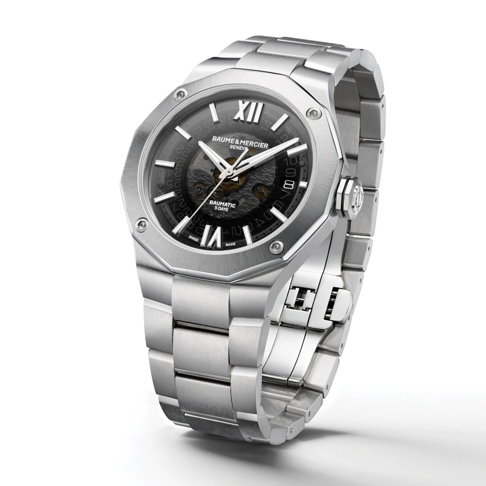 Riviera 10702 Baumatic COSC Certified 42mm - Black on Bracelet - Image 4