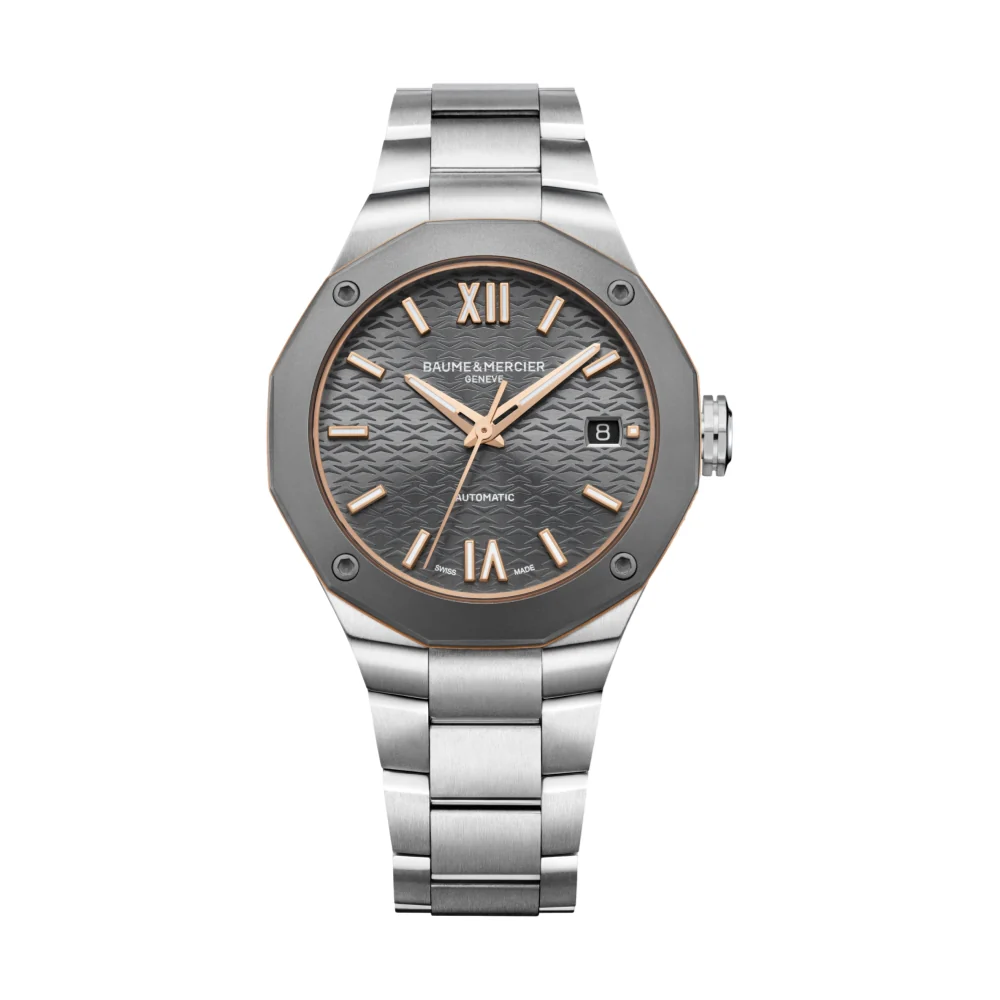 Riviera 10661 Automatic Titanium 36mm - Silver on Bracelet