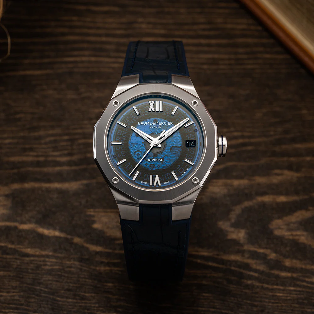 Riviera 10714 Automatic 39mm - Blue on Leather Strap - Image 3
