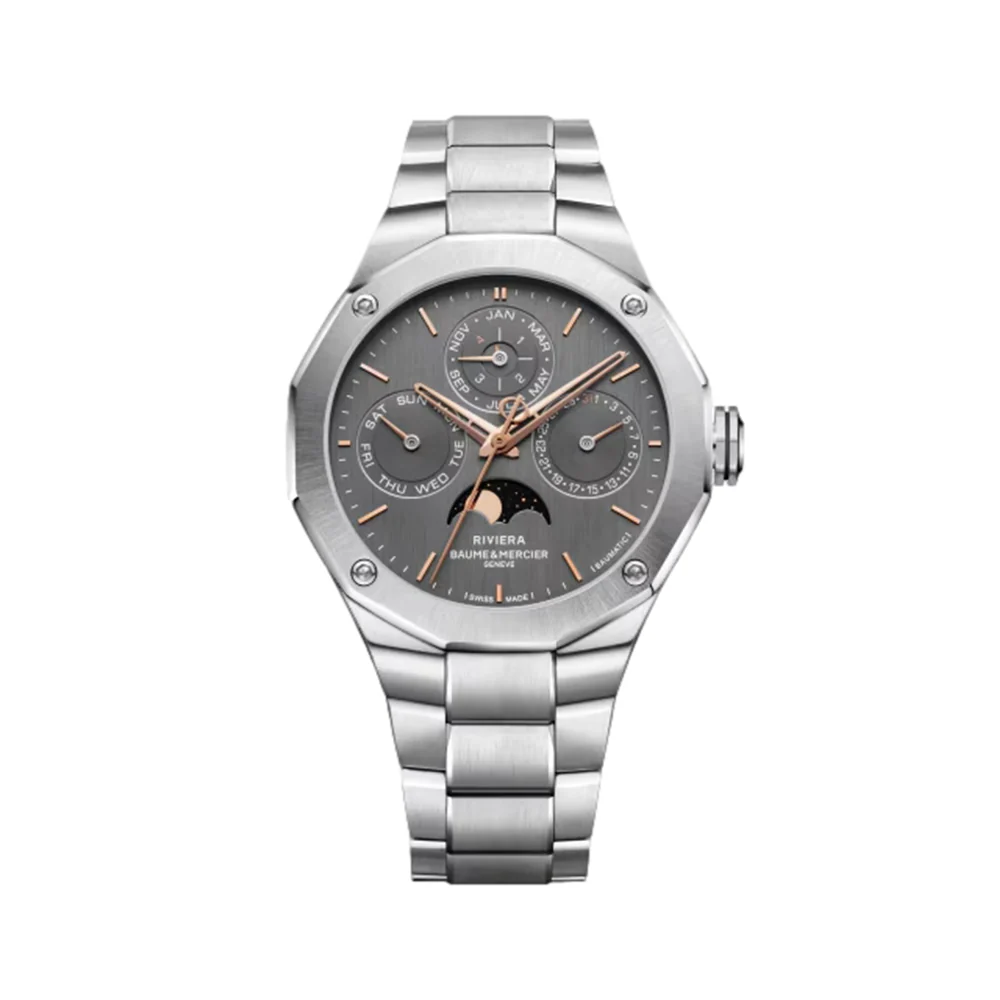 Riviera 10786 Perpetual Calendar Limited Edition Automatic 40mm - Grey on Bracelet