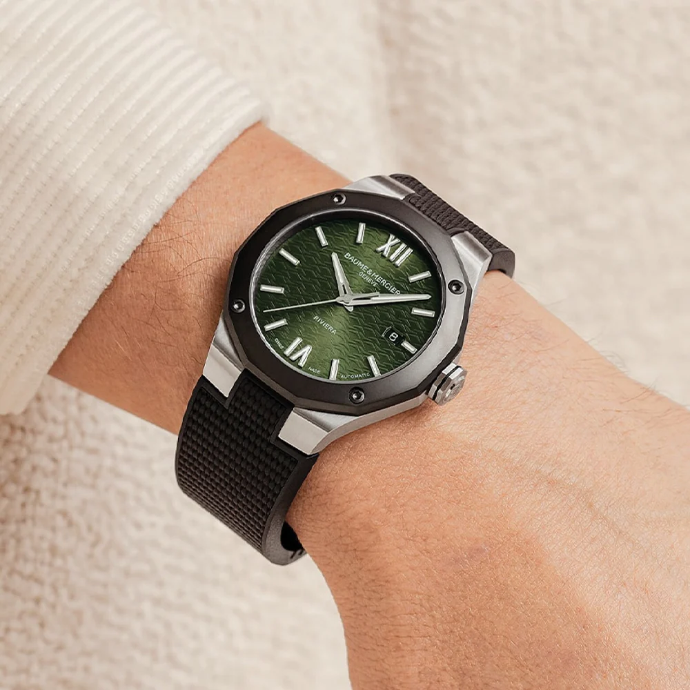 Riviera 10763 Automatic 42mm - Green on Rubber Strap - Image 2