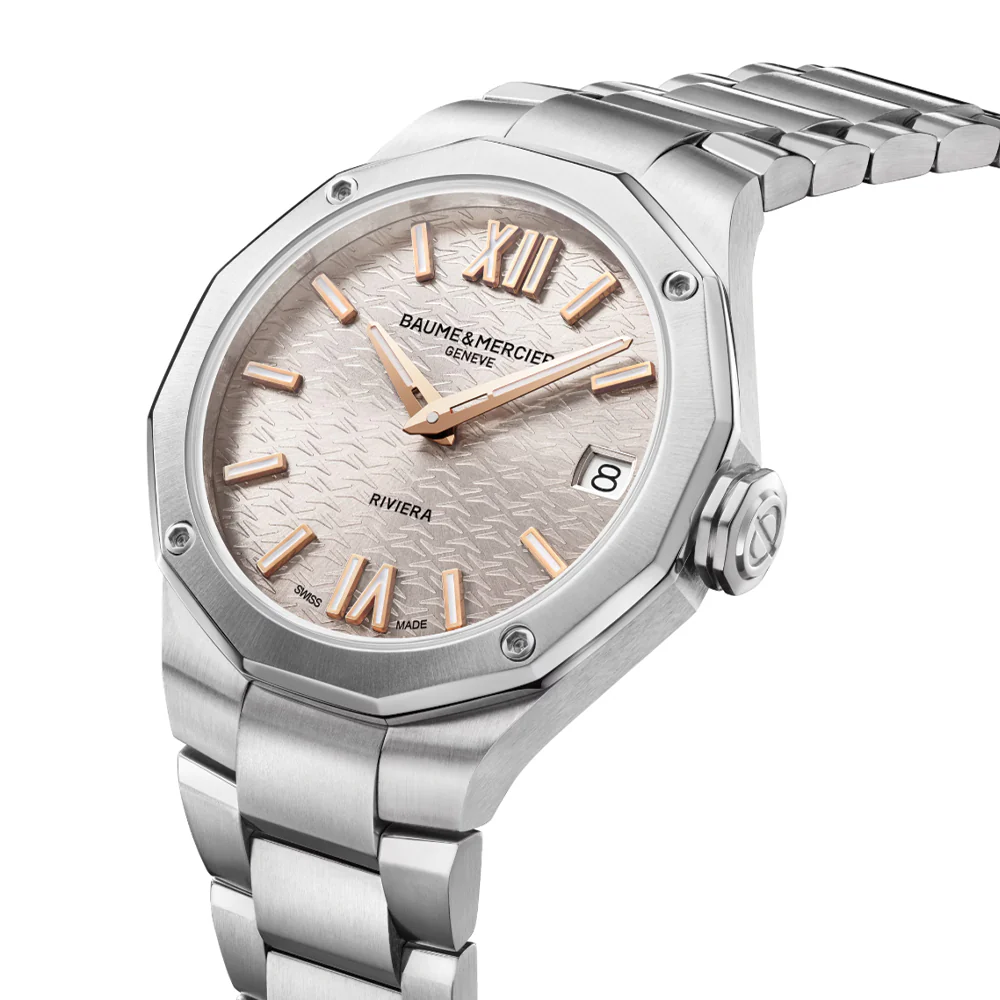 Riviera 10810 Quartz Date 33mm - Grey on Bracelet - Image 2