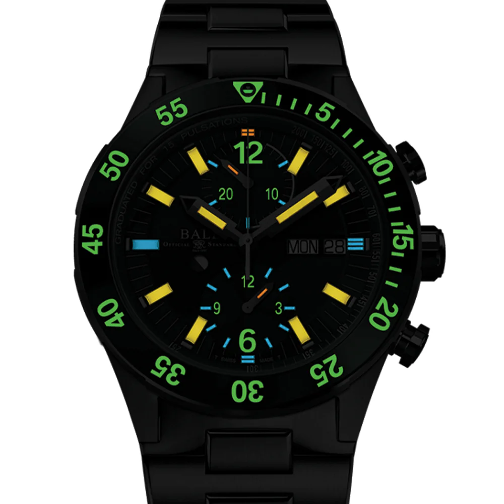 Roadmaster Rescue Chronograph 42mm - Green on Bracelet - Image 2