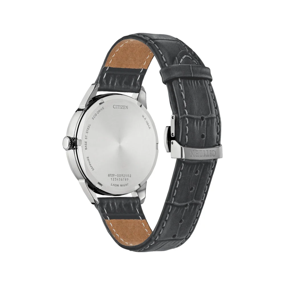 Rolan 40mm - Silver on Leather Strap - Image 2