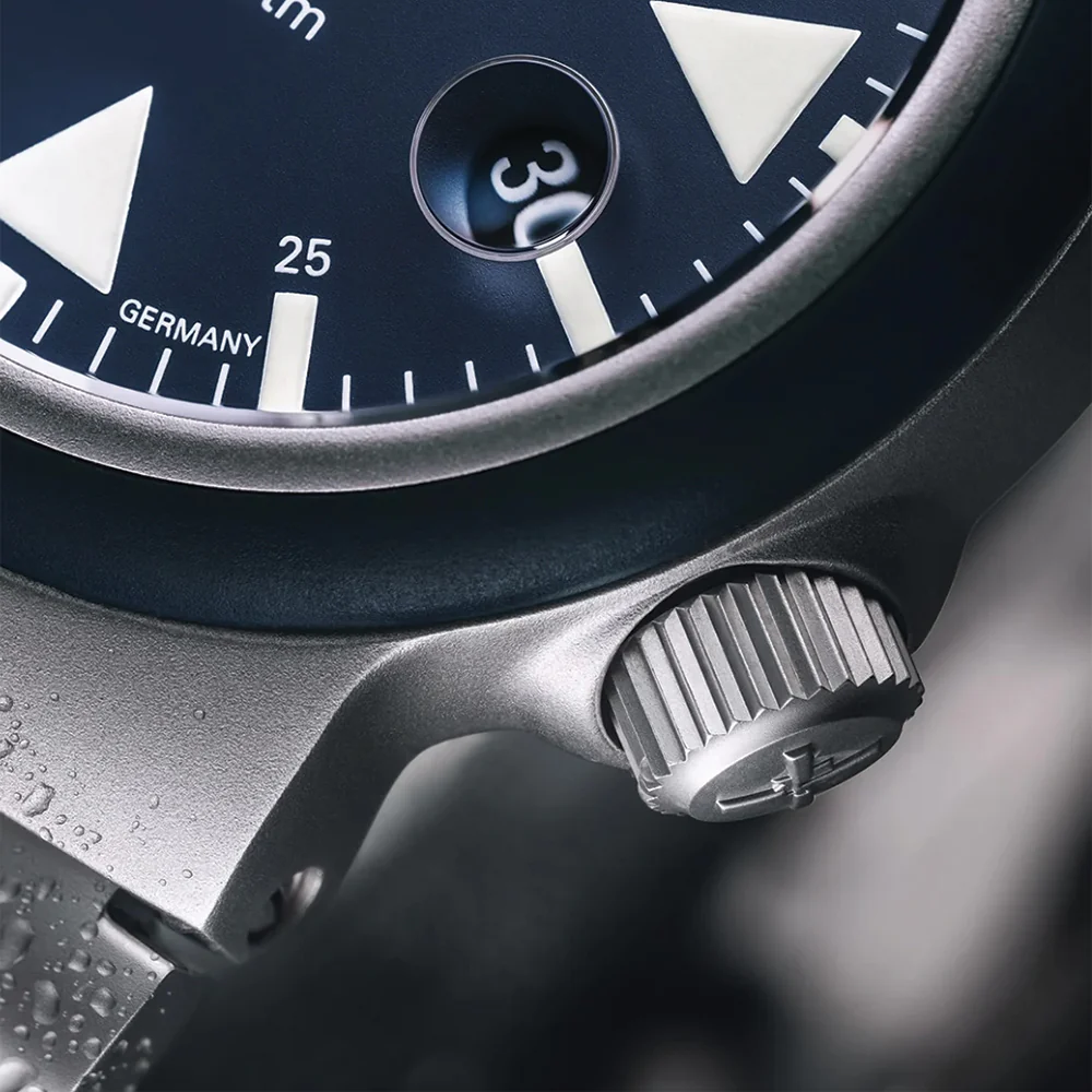 S.A.R. Rescue Timer Automatic 42mm - Nautic Blue on Bracelet - Image 3