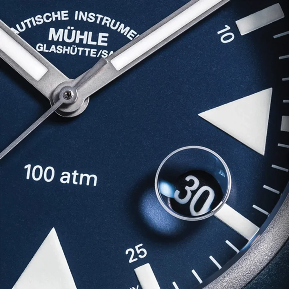 S.A.R. Rescue Timer Automatic 42mm - Nautic Blue on Rubber Strap - Image 4