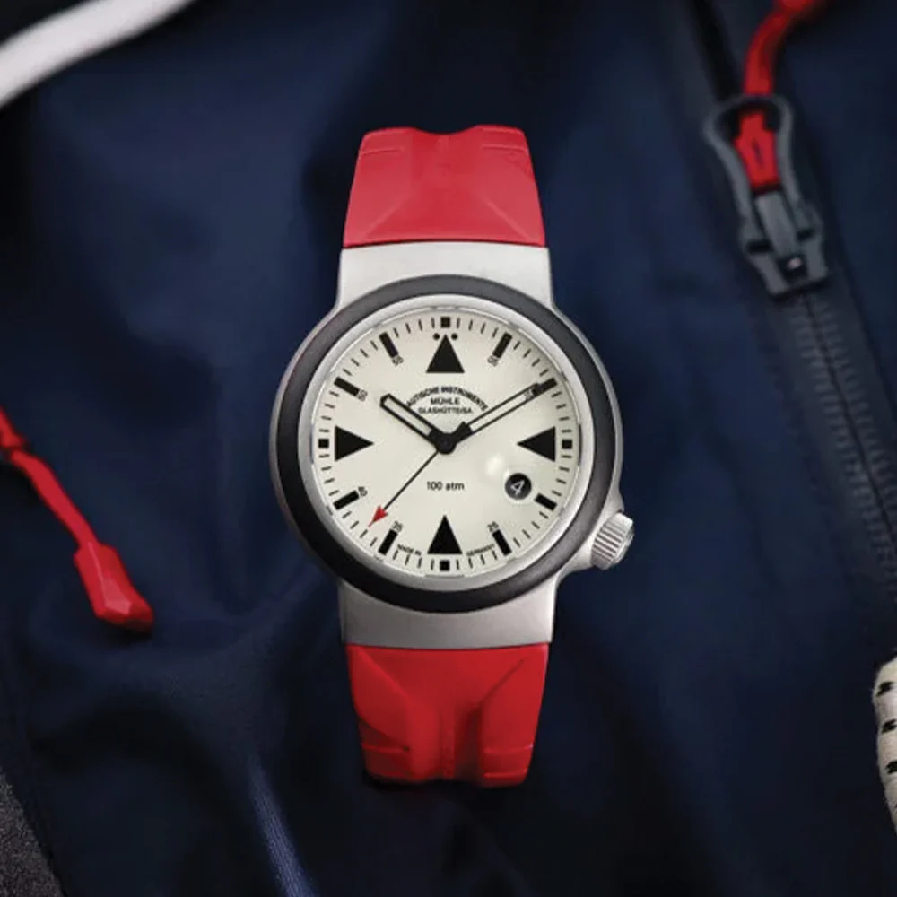 S.A.R. Rescue Timer Automatic 42mm - Cream Lumen on Rubber Strap - Image 2