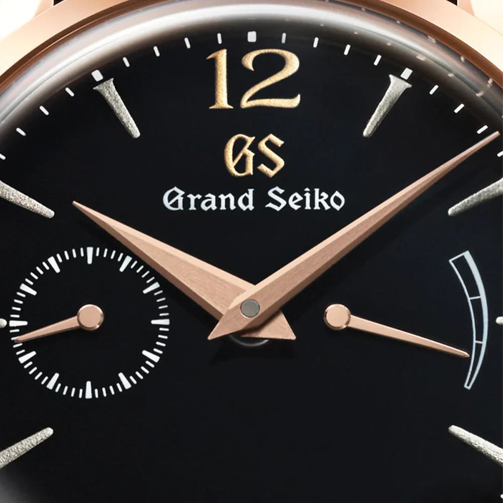 SBGK004 Elegance Manual 18K Rose Gold 39mm - Black on Leather Strap - Image 2