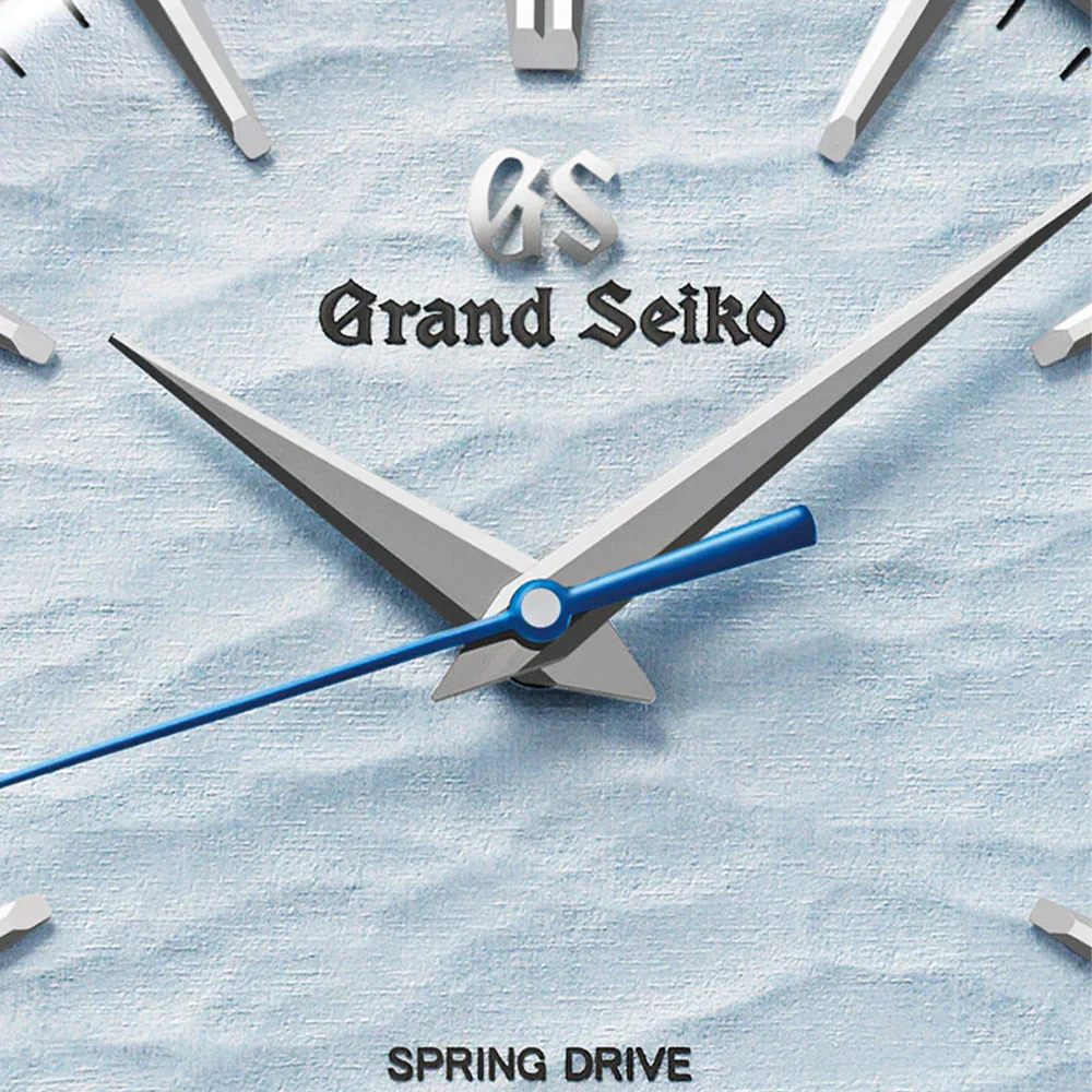 SBGY007 "Omiwatari" Elegance Spring Drive 38.5mm - Blue on Leather Strap - Image 2
