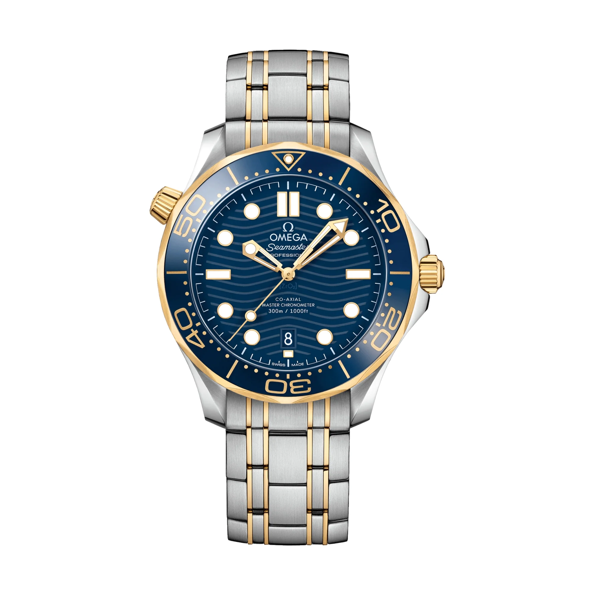 Seamaster Diver 300M Steel Gold 42mm - Blue on Bracelet