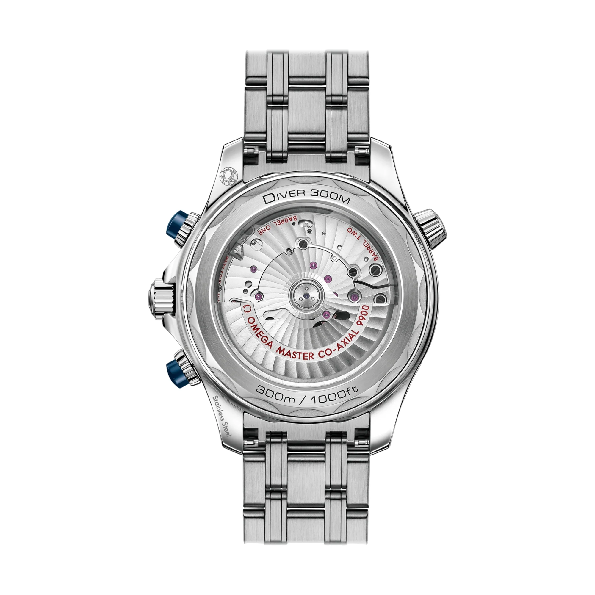 Seamaster Diver 300M 44mm - Grey Dial w/ Blue Bezel on Bracelet - Image 2