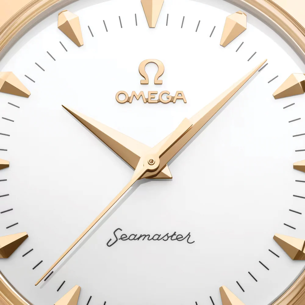 Seamaster Heritage Milano Cortina 2026 Moonshine‚Ñ¢ Gold 37mm - White on Leather Strap - Image 4